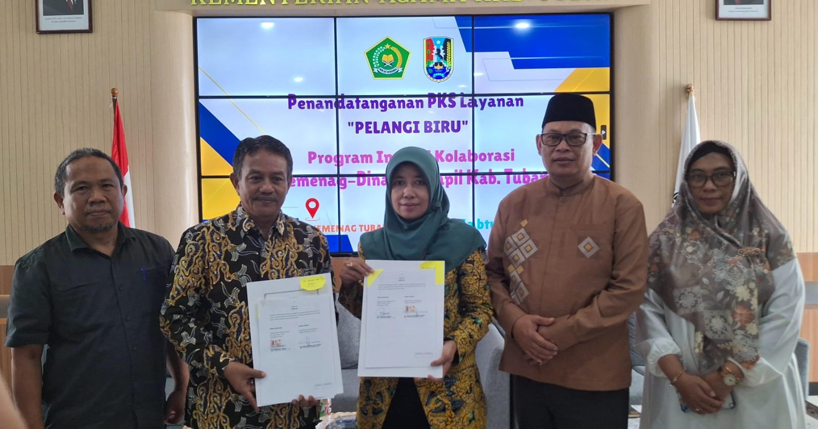 Kemenag Tuban Bimtek Operator Simkah & Siwak KUA, Wujud MOU Inovasi Pelangi Biru dengan Dinas Dukcapil