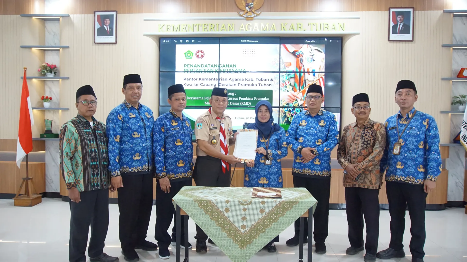 Kemenag Tuban dan Kwarcab Pramuka Jalin Kerja Sama, Perkuat Kompetensi Pembina Pramuka di Madrasah