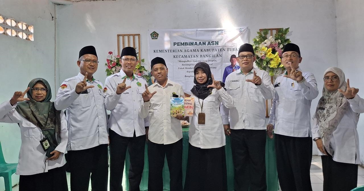 Disiplin, Inovasi, dan Literasi Jadi Penekanan Pembinaan ASN Kemenag Tuban di Kecamatan Bangilan-Senori