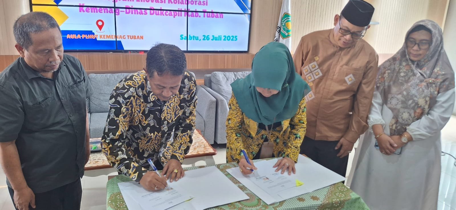 Inovasi Kolaboratif Kemenag dan Dukcapil Tuban “PELANGI BIRU”:Permudah Dokumen Pengantin Baru