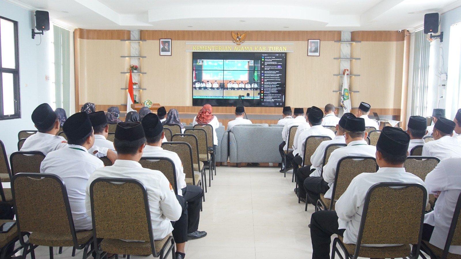 Kemenag Tuban Ikuti Pembinaan Mental Spiritual Peringati Maulid Nabi Muhammad SAW 1448 H