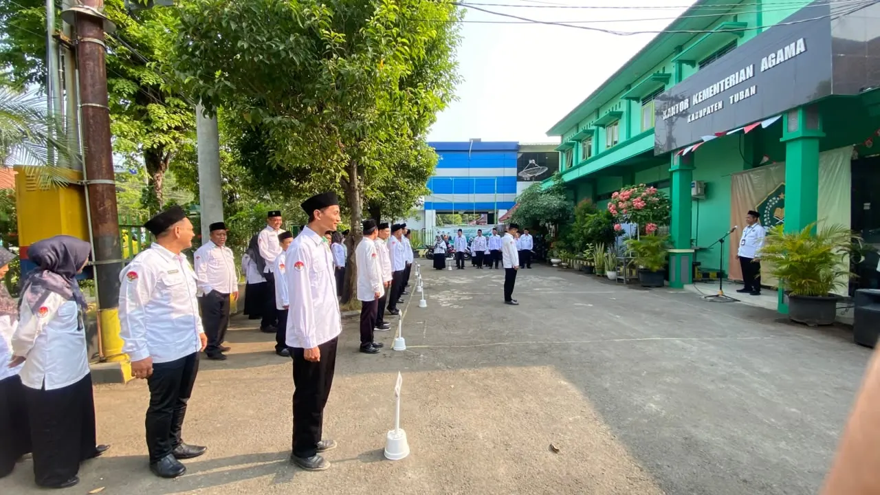 Apel Senin Kemenag Tuban: Imam Syafi’i Sampaikan Pembinaan Kinerja dan Program Insentif Guru Ngaji