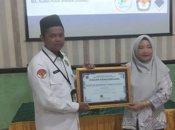 Kemenag Tuban Raih Peringkat 2 Ketepatan Pengajuan Gaji Induk Bulanan Semester II Tahun 2025