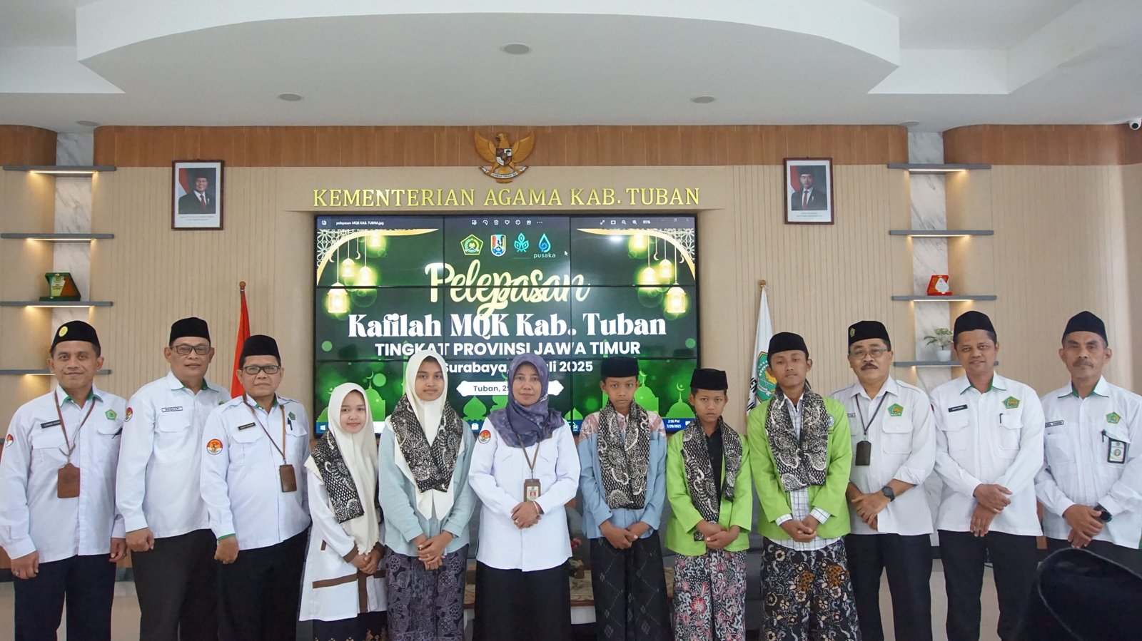Kepala Kemenag Tuban Lepas 33 Kafilah MQK ke Tingkat Jatim