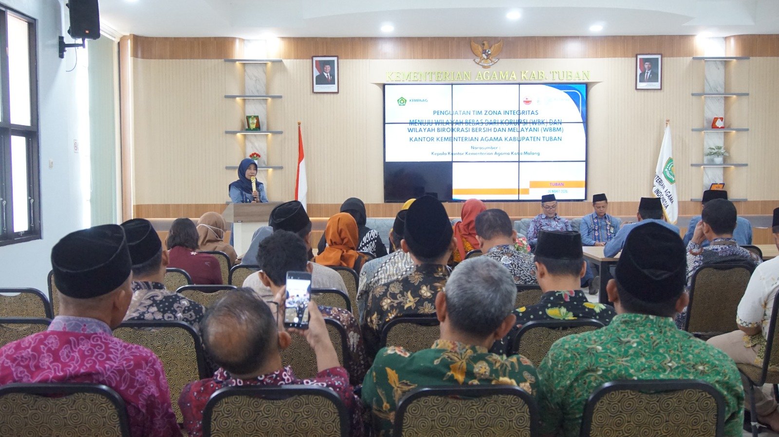 Kemenag Tuban Perkuat Zona Integritas, Hadirkan Kepala Kemenag Kota Malang sebagai Narasumber