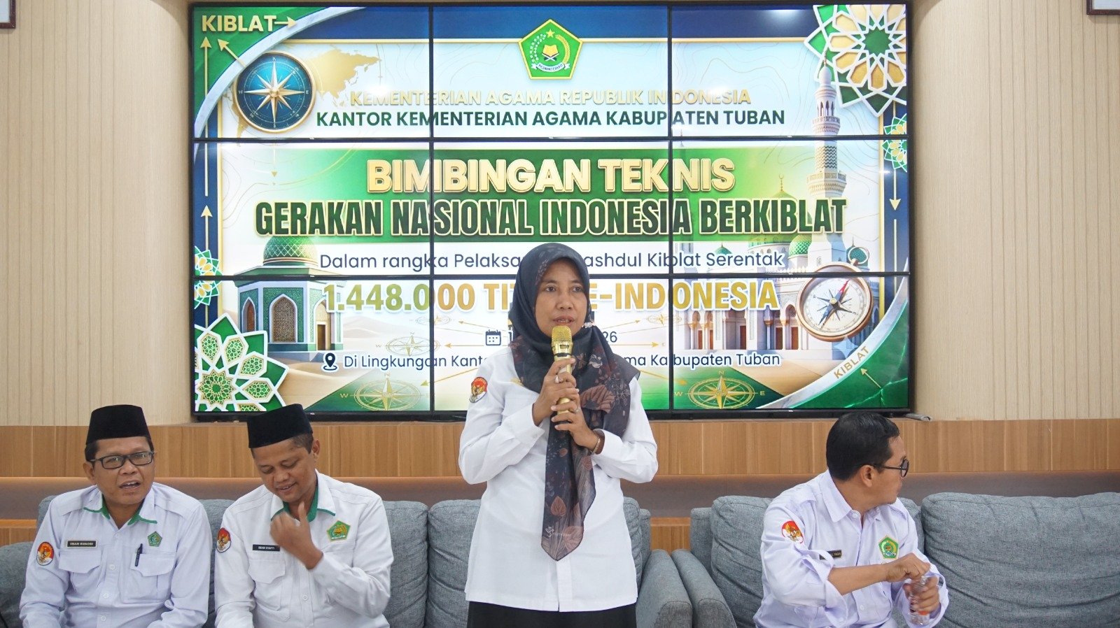 Kemenag Tuban Gelar Bimtek Gerakan Nasional Indonesia Berkiblat, Perkuat Akurasi Arah Kiblat