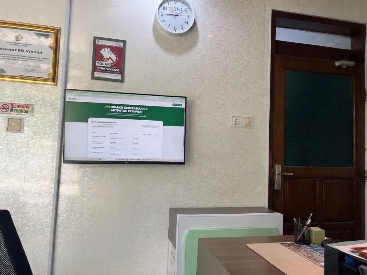 Papan Informasi Kehadiran Pejabat