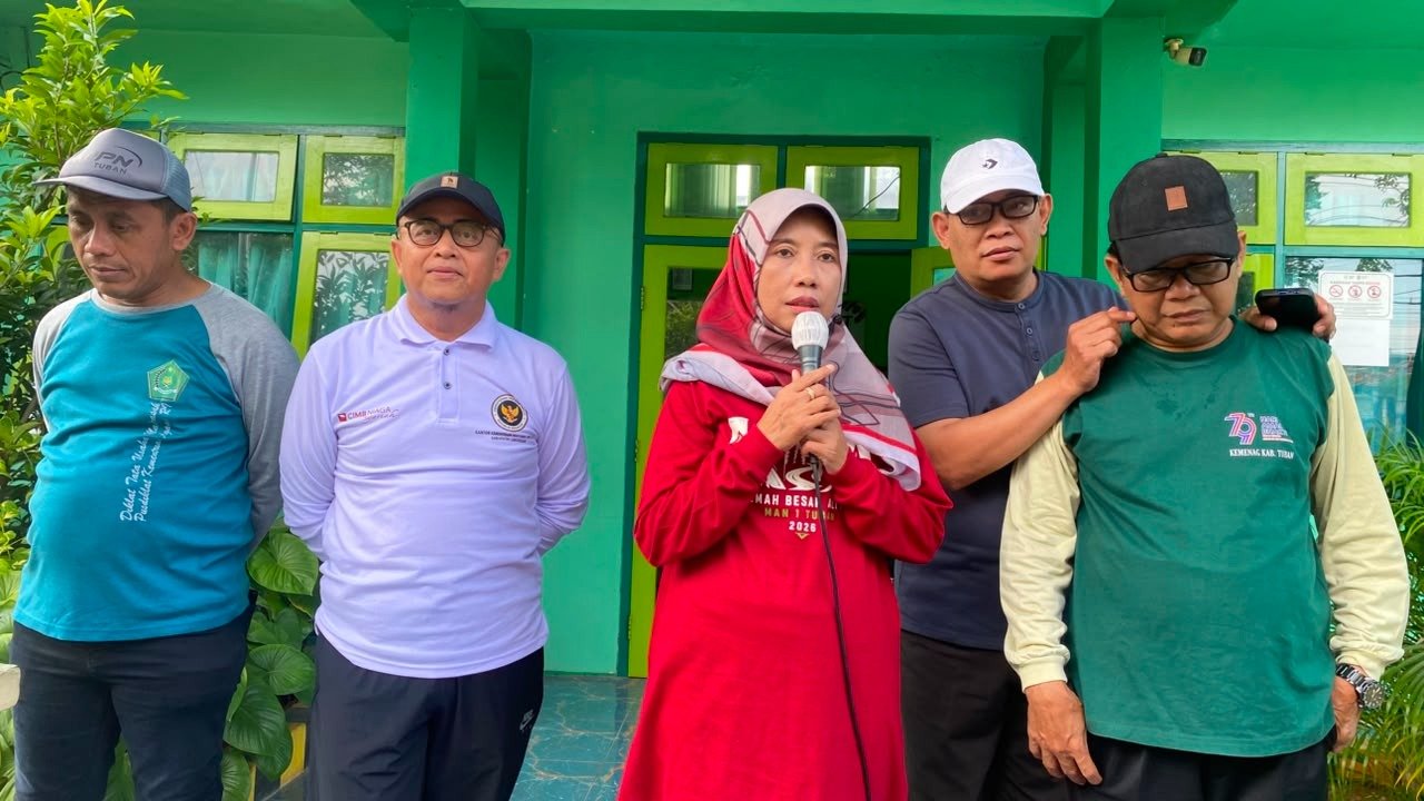 Senam Bersama dan Tasyakuran Haji Perkuat Sinergi Kemenag dan Kemenhaj Tuban