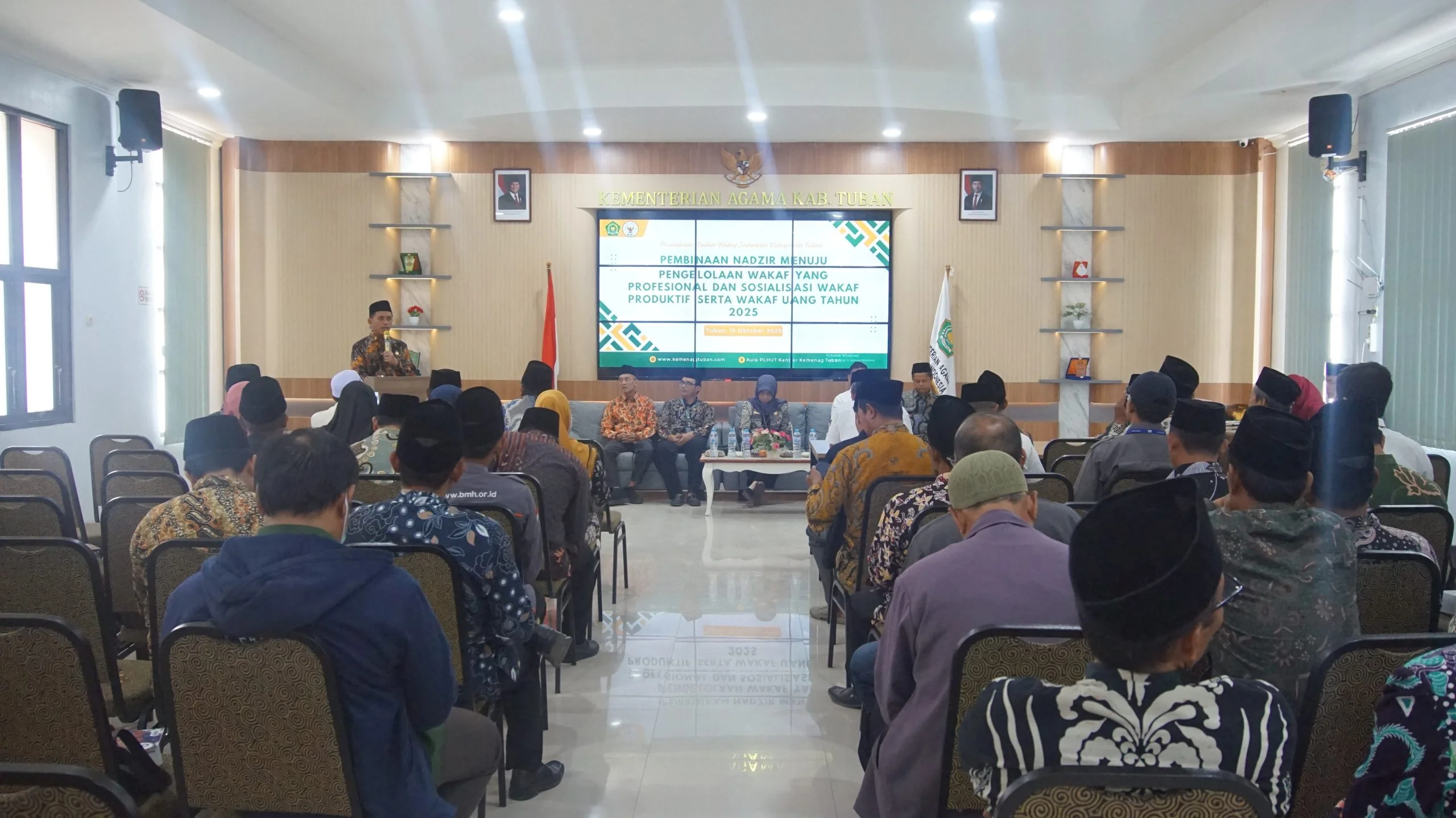 Kemenag Tuban & BWI Gelar Sosialisasi Wakaf Produktif dan Wakaf Uang, Dorong Terwujudnya Kampung Wakaf