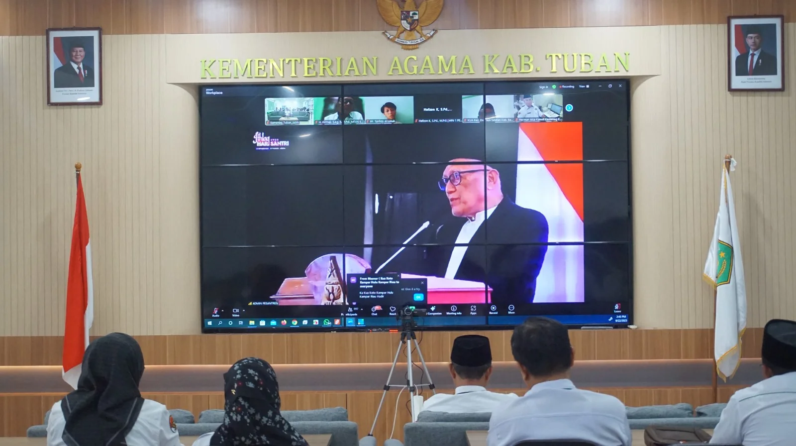 ASN Kemenag Tuban Ikuti Ithlaq Hari Santri ke-10 tahun 2025 Secara Daring