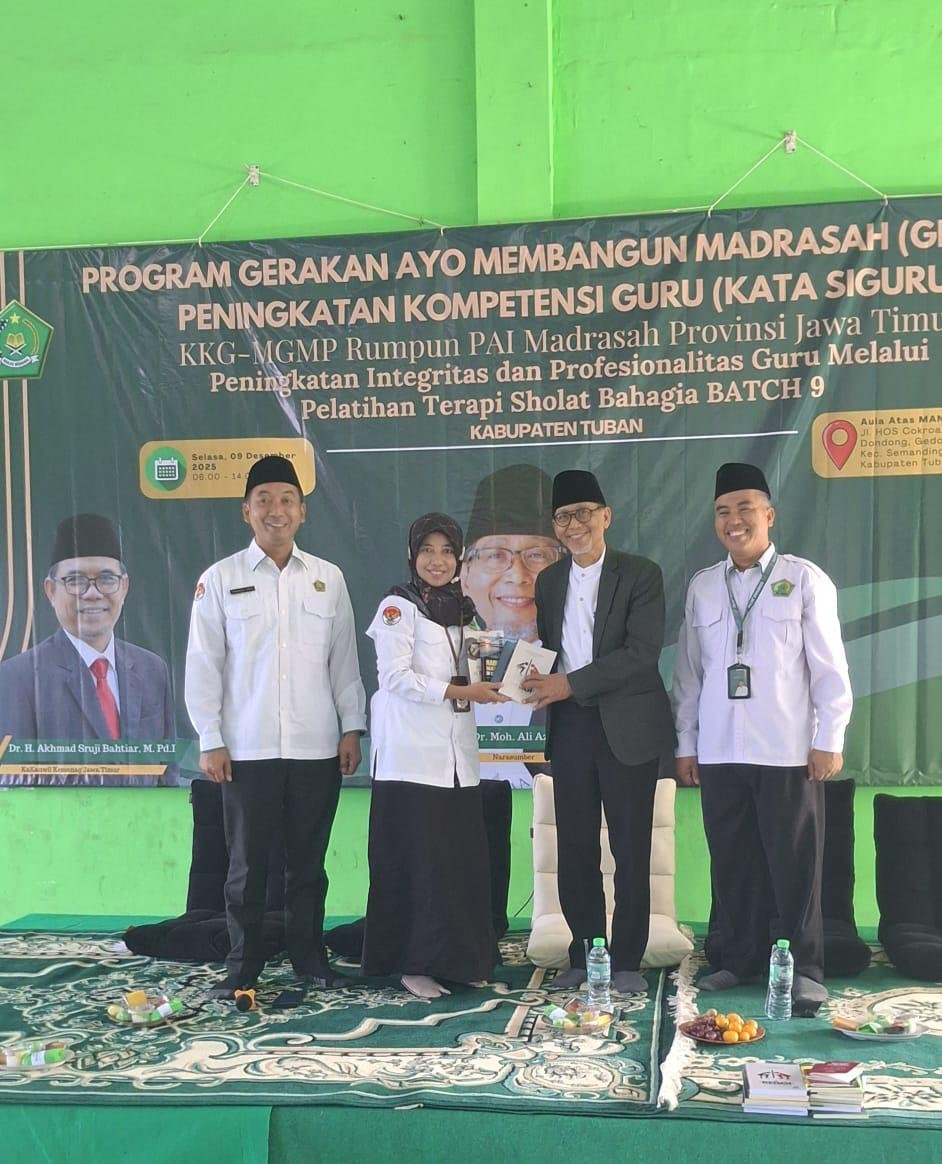 PTSB, Tingkatkan Integritas dan Profesionalitas Guru Madrasah Kabupaten Tuban melalui Terapi Salat Bahagia
