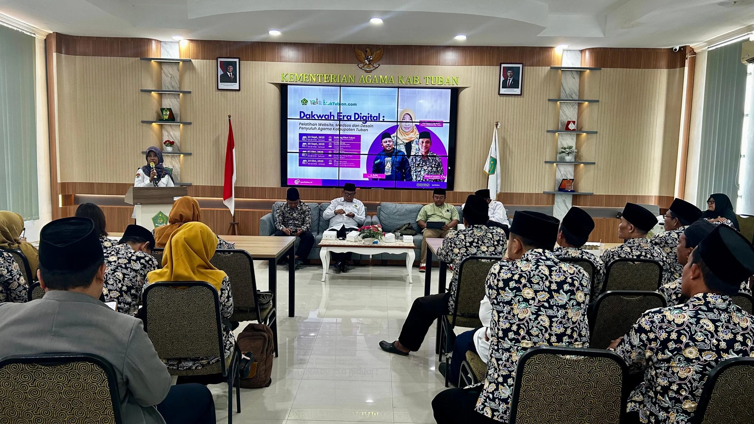 Dakwah Era Digital, Kemenag Tuban Bekali Penyuluh Agama dengan Pelatihan Website, Medsos, dan Desain Konten