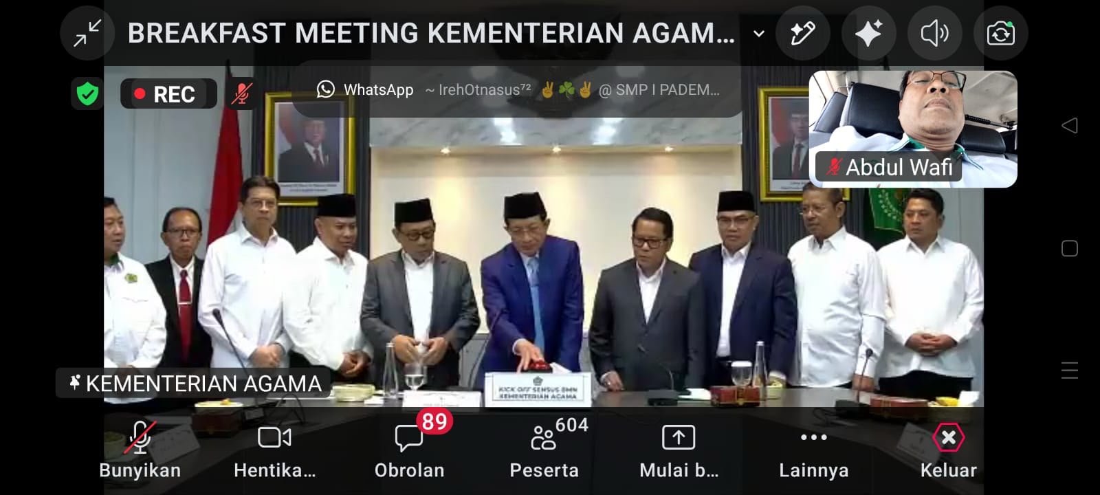 Kemenag Gelar Breakfast Meeting, Menag Tekankan Integritas Pengelolaan BMN dan Evaluasi Reformasi Birokrasi