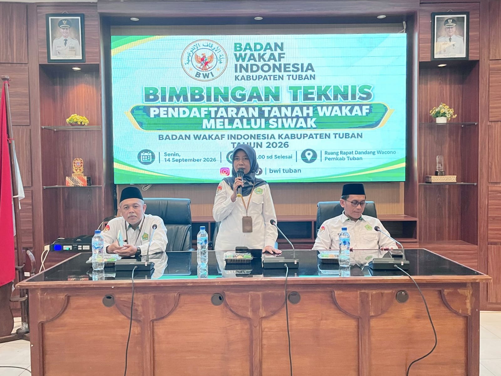 Buka Bimtek SIWAK BWI, Kakankemenag Tuban Dorong Digitalisasi Tanah Wakaf dan Penguatan Forum Nadzir