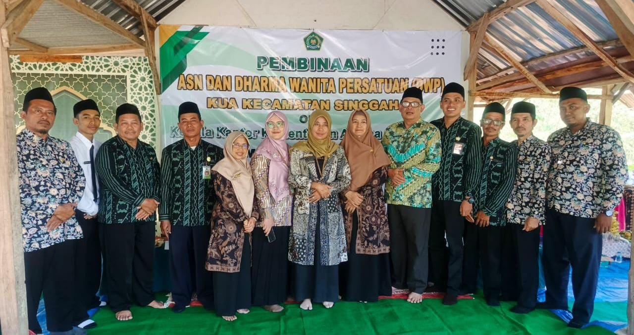 Pembinaan Kakankemenag Tuban Bersama Jajaran di KUA, Kerek, Montong dan Singgahan