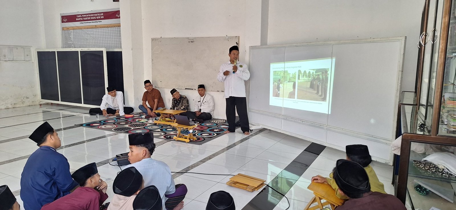 Sambut Momentum Rashdul Kiblat, KUA Semanding dan Plumpang Bekali Takmir Masjid, Siswa Madrasah dan Santri Praktik Penentuan Arah Kiblat
