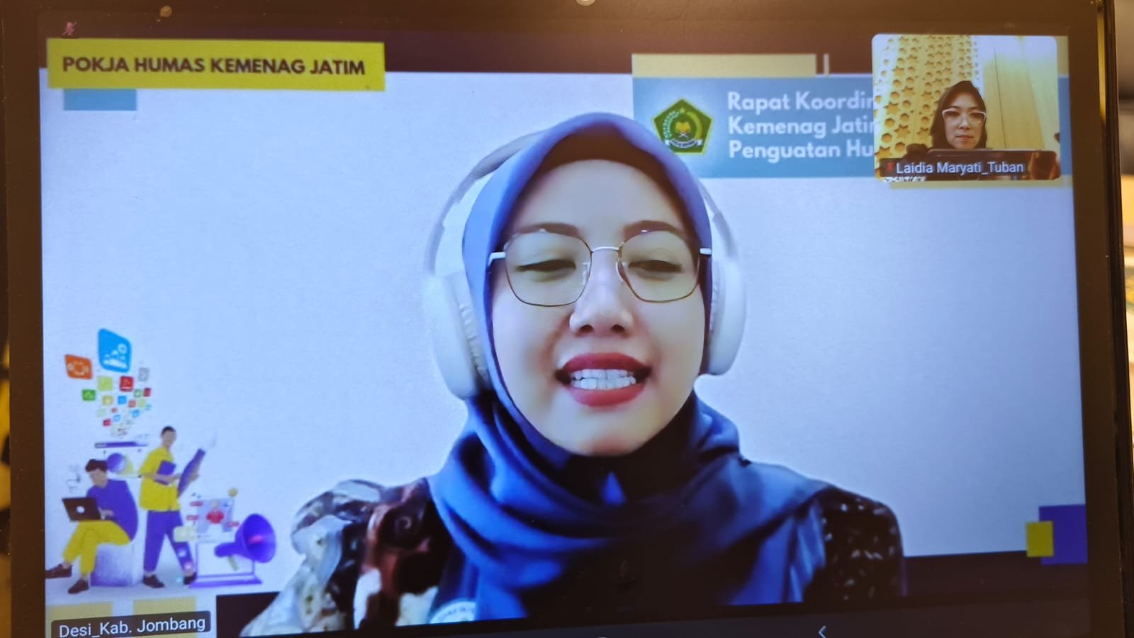 Antusiasme Humas Kemenag Jatim Ikuti Webinar Roadmap Konten 2026