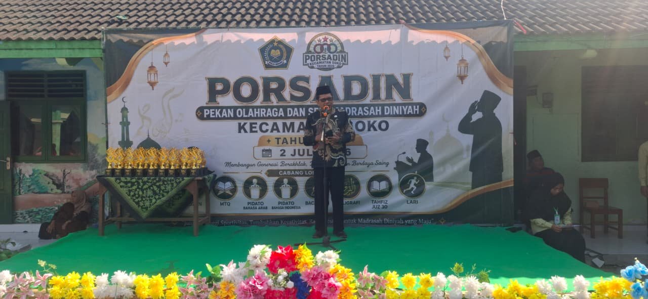 Porsadin Kecamatan Soko Resmi Dibuka, Kemenag Tuban Tekankan Sportivitas dan Pembentukan Karakter Santri