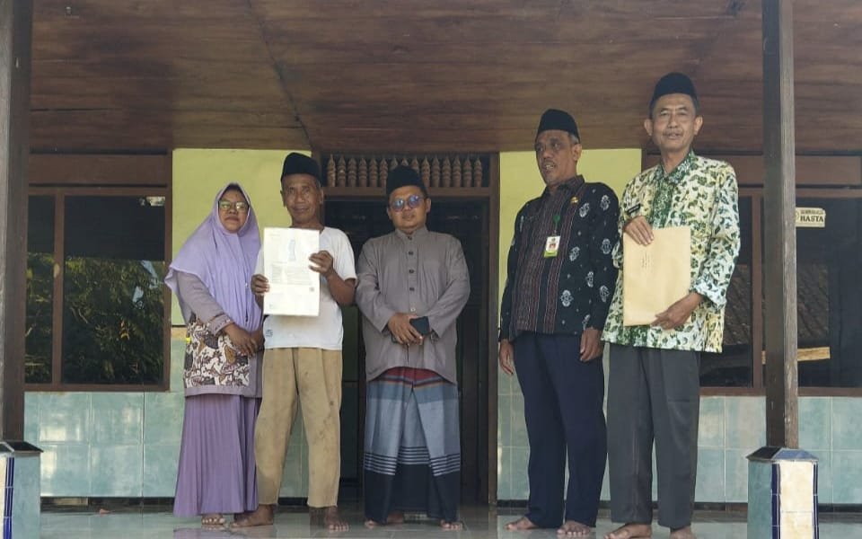 Visitasi Obyek Wakaf untuk Proses E-AIW KUA Kenduruan