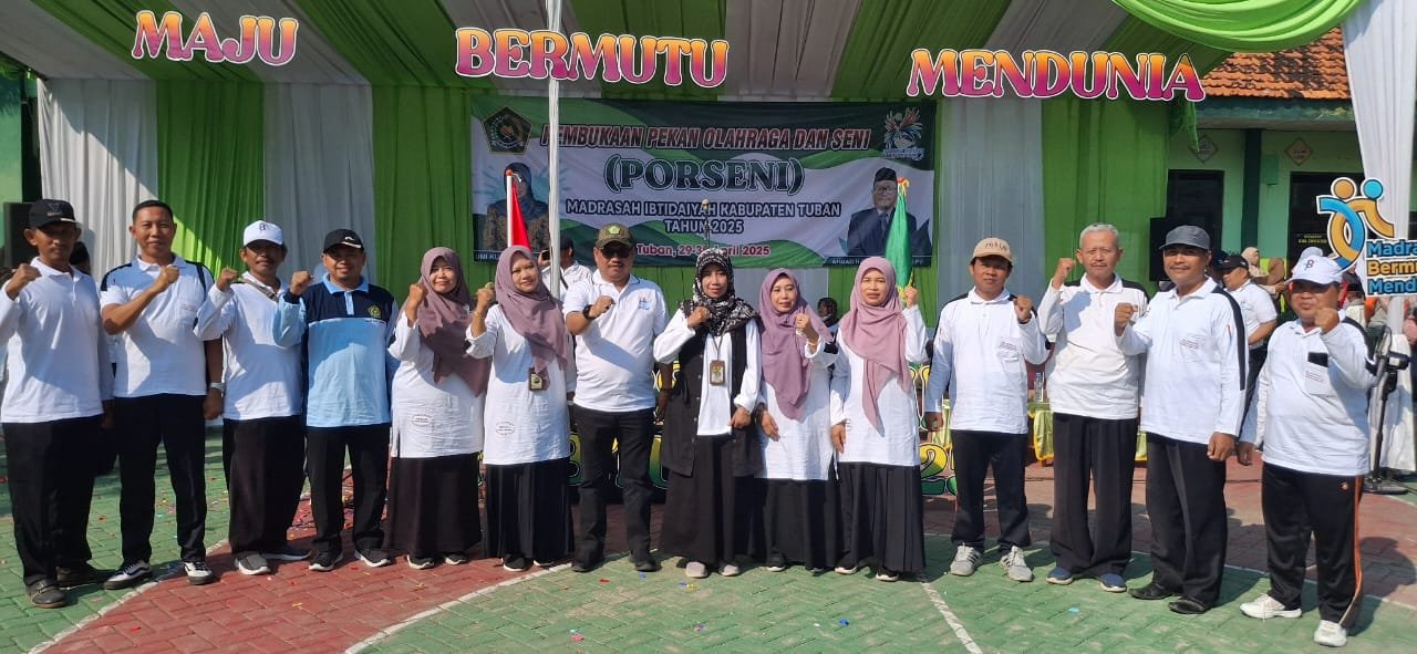 Kakankemenag Tuban Resmi Buka Porseni Madrasah Ibtidaiyah Tingkat Kabupaten di MIN 1 Tuban